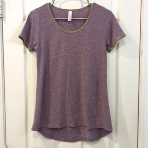 LuLaRoe Classic T Heathered Purple